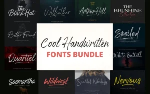 Cool Handwritten Fonts Bundle | Extended License