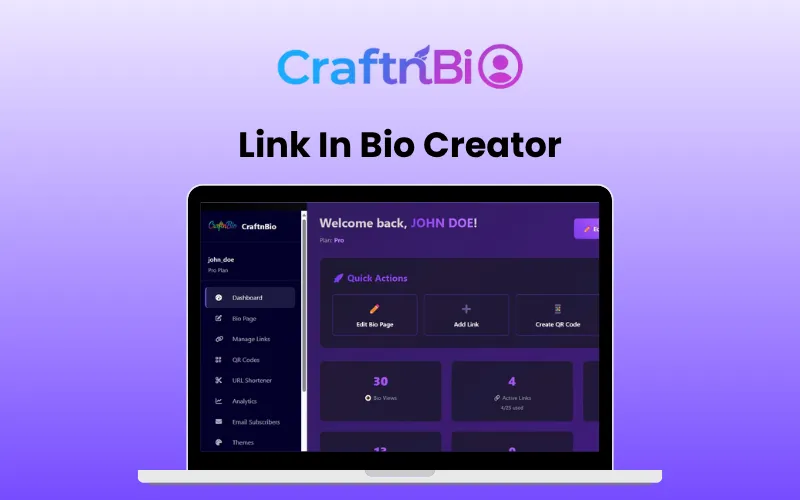 CraftnBio - Link In Bio Creator | Lifetime Access
