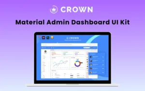 Crown – Material Admin Dashboard UI Kit | Lifetime Access