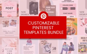 Customizable Pinterest Templates Bundle | Lifetime Access