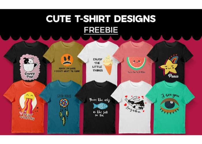 Cute T-Shirt Designs Freebie | Extended License