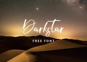 Darkstar Free Font | Extended License