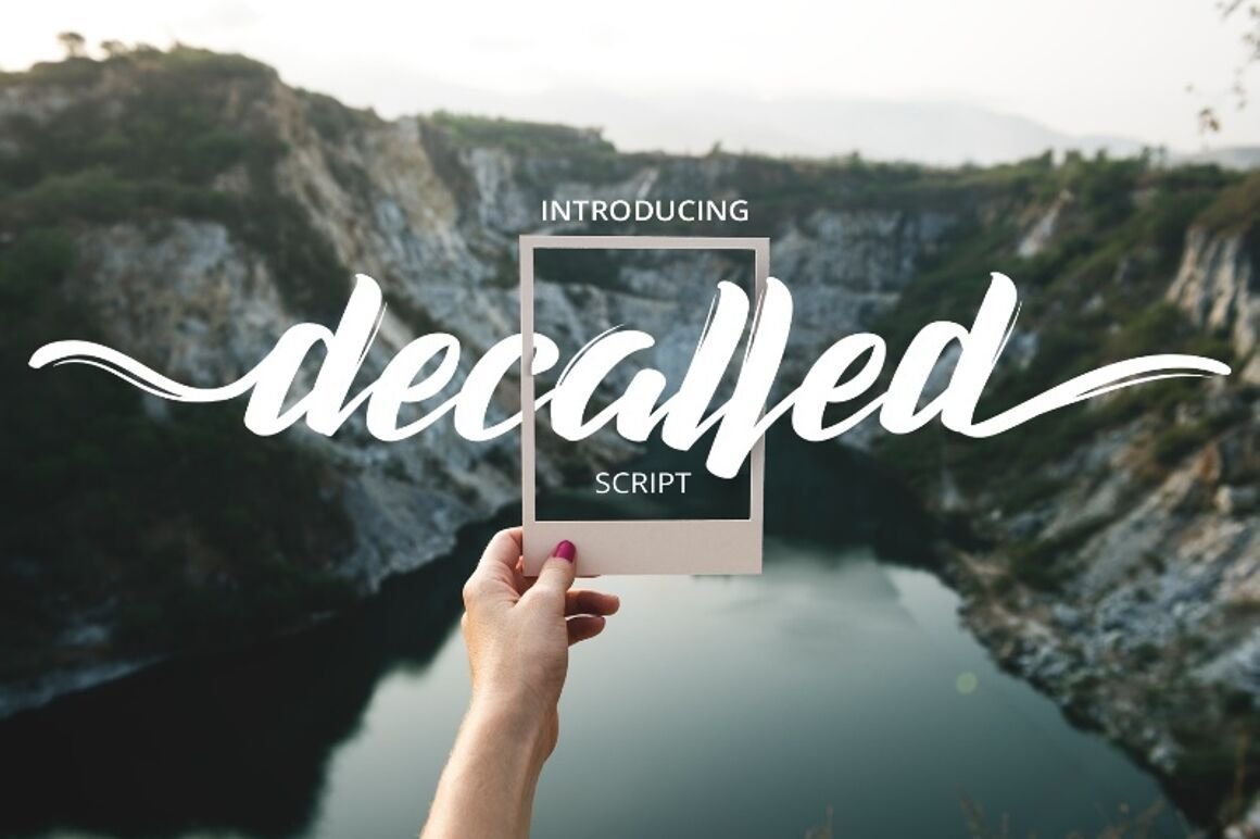 Decalled Script Font - Freebie