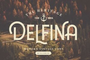 Delfina Vintage Font - Freebie