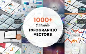 Digital Infographics Bundle: 1000+ Editable Infographic Vectors | Extended License