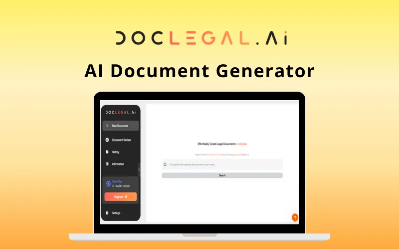 DocLegal.AI - AI Document Generator | Business Plan