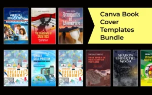 Editable Book Cover Templates For Canva | Extended License