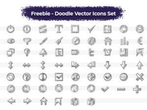 FREE – 60 Vector Doodle Icons Set | Lifetime Access