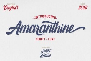 Free Amaranthine Vintage Font Script | Extended License