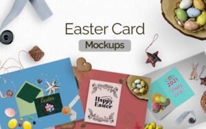 Free Easter Card Mockups | Extended License