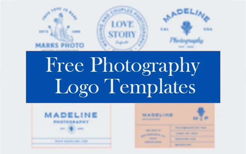 Free Photography Logo Templates Bundle | Extended License