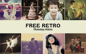 Free Retro Photoshop Actions Bundle - Extended License
