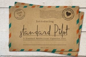 Free Standard Pilot Font | Extended License