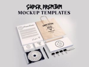 Free Stationary Mockup Templates | Extended License