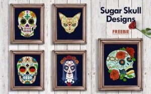 Free Sugar Skull Designs | Extended Licnese
