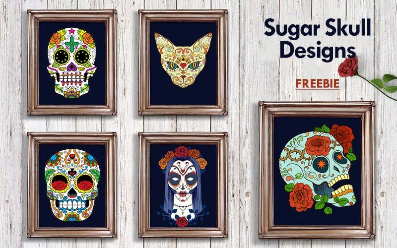Free Sugar Skull Designs | Extended Licnese