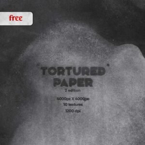 Free Tortured Paper Textures - Version 2 | Extended License