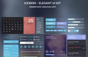 Free UI Kit with a stylish and modern look