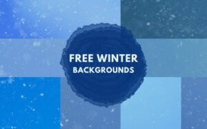 FREE Winter Backgrounds Bundle | Extended License