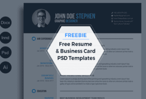 FREEBIE: Free Resume and Business Card PSD Templates