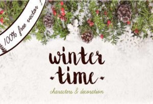 FREEBIE: Winter Characters & Deco Illustrations for Your Next Project