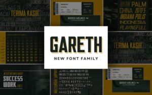 Gareth - New Font Family | Extended License