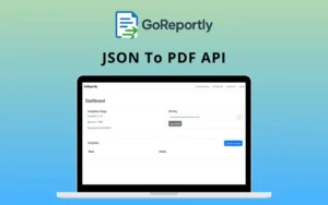 GoReportly - JSON To PDF API | Annual Access