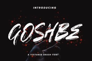 Goshbe - Free Streetbrush Font
