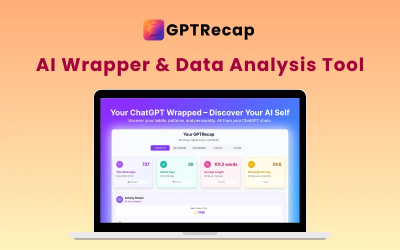 GPTRecap - AI Wrapper & Data Analysis Tool | Lifetime Access