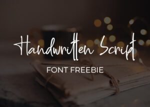 Handwritten Script Font - Freebie