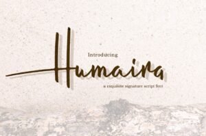 Humaira Free Script Font