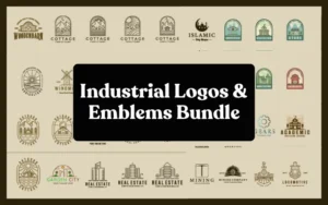 Industrial Logos & Emblems Bundle | Extended License