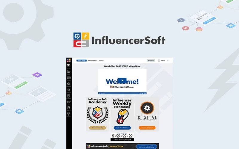 InfluencerSoft - Visual Way To Create Sales Funnels | Lifetime Access