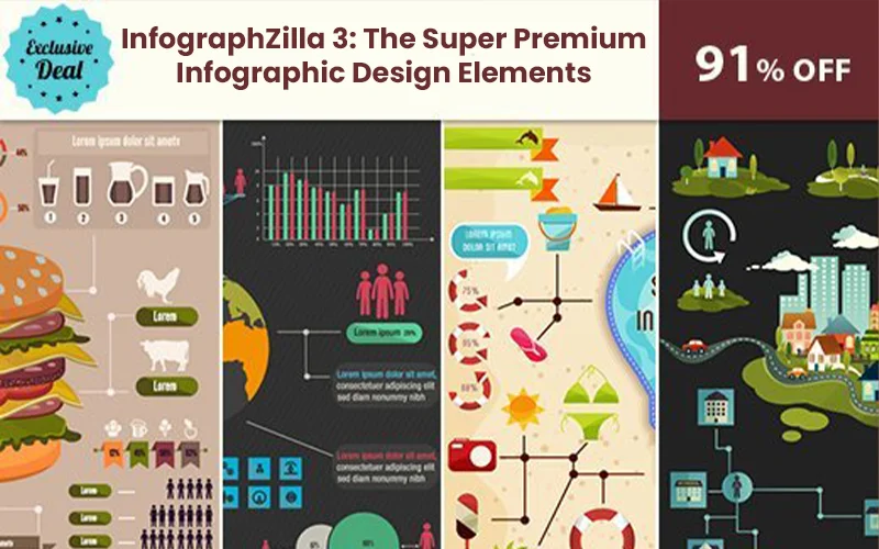 InfographZilla 3: The Easy-to-Use Premium Infographic Design Elements