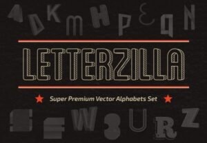 LetterZilla: The Super Premium Vector Alphabets Bundle