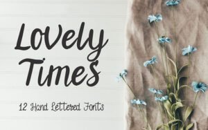Lovely Times - 12 Hand-Lettered Fonts Bundle | Extended License