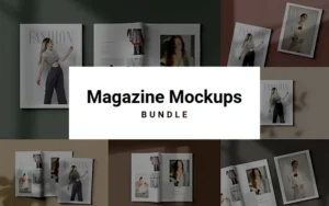 Magazine Mockups Bundle | Extended Commercial License