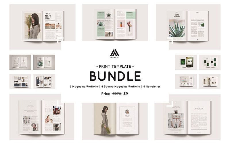 Magazine & Newsletter Templates Bundle