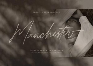 Manchester Signature Font - Freebie