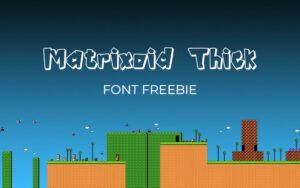 Matrixoid Thick Font - Freebie | Extended License