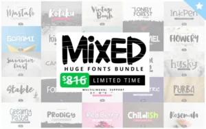 Mixed Huge Fonts Bundle | Commercial License