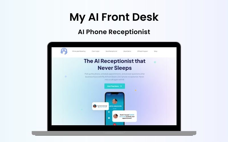 My AI Front Desk - AI Phone Receptionist | Annual Subscription
