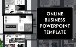 Online Business PowerPoint Template (45 Slides) | Extended License