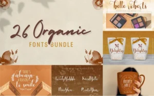 Organic Fonts Bundle | Commercial License