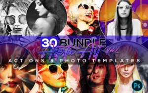 Painting Photoshop Actions And Photo Templates | Extended License