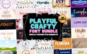 Playful Crafty Fonts Bundle | Extended Commercial License