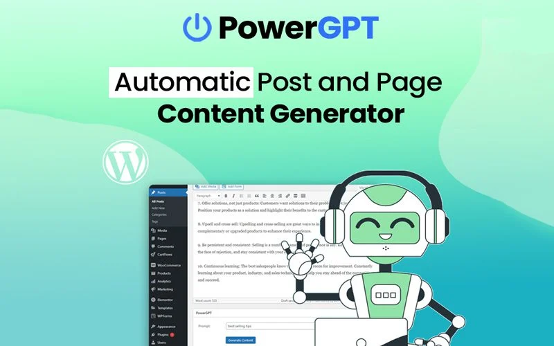 Powergpt – Chatgpt Powered Content Generator | Lifetime Access