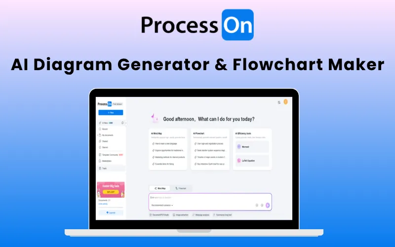 ProcessOn - AI Diagram Generator & Flowchart Maker | Lifetime Access