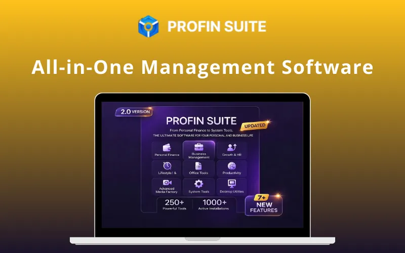 PROFIN SUITE - All-in-One Management Software (Windows) | Lifetime Access