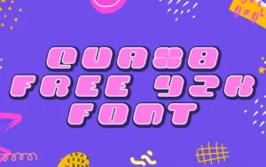 Quax8 - Free Y2K Font | Extended License